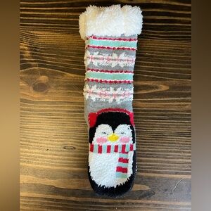 Cozy Penguin Winter Sock